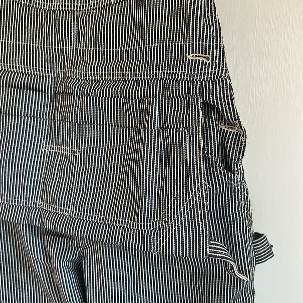 Vintage Sears conductor stripe overalls - Picture 3 of 5